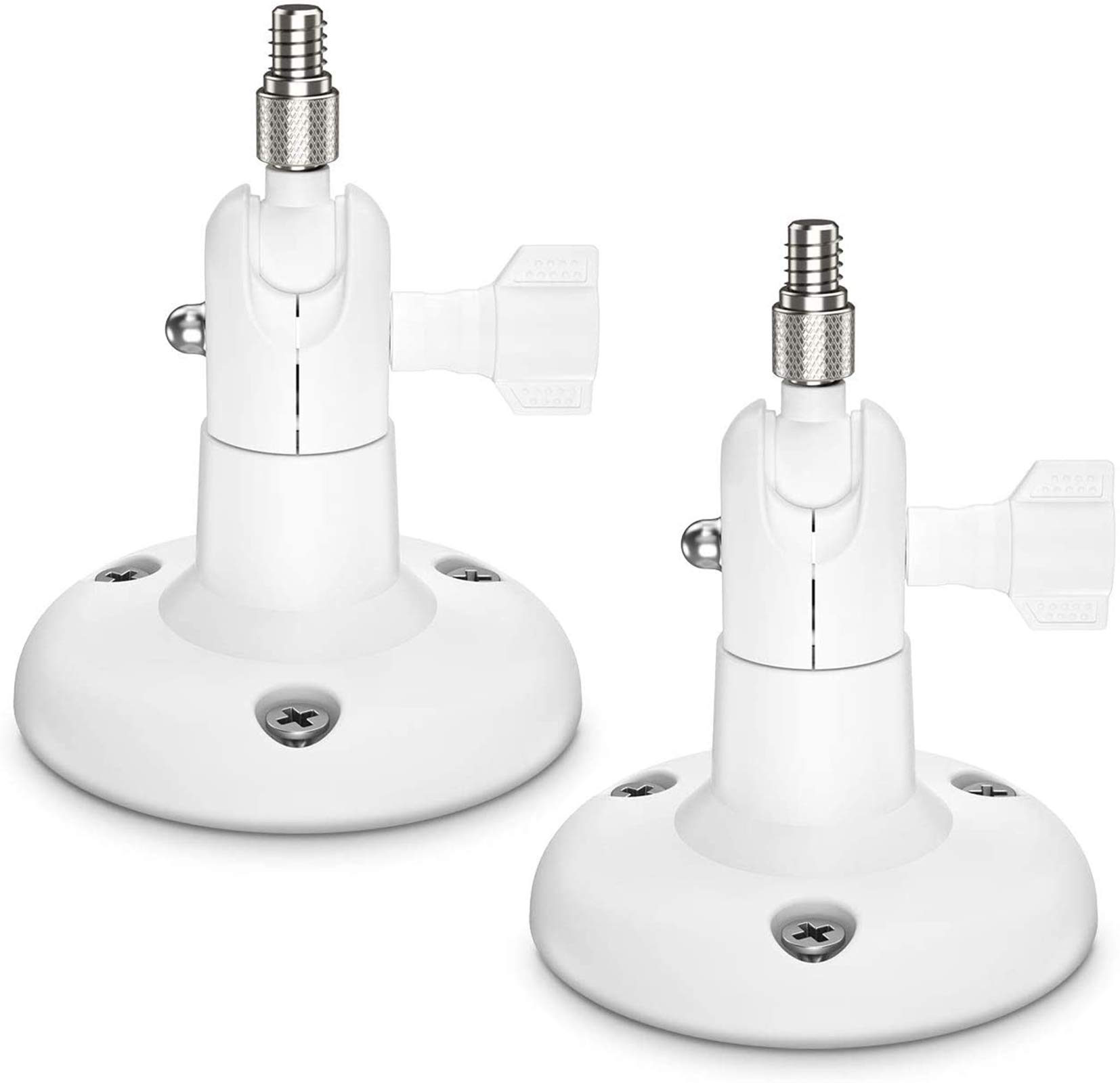 Photo 1 of ?Latest Version? Adjustable Indoor/Outdoor Wall Mount for Arlo Essential/XL Gen 2/Pro/2/3/4/Arlo Pro 5s/Ultra/,eufyCam 2C/2C Pro, 2/2 Pro, 3C/S300, 3/S330,Wyze Cam Pan/V3 Camera (2Pack, White)