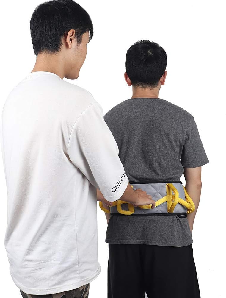 Fushida Padded Gait Belt with Handles,Medical Assistance Strap for Disabled Seniors,High Quality Transfer Belts for Patients Standing Support and Aids,Gray 46 X 5.5 Inches,FYH938: Health & Personal Care