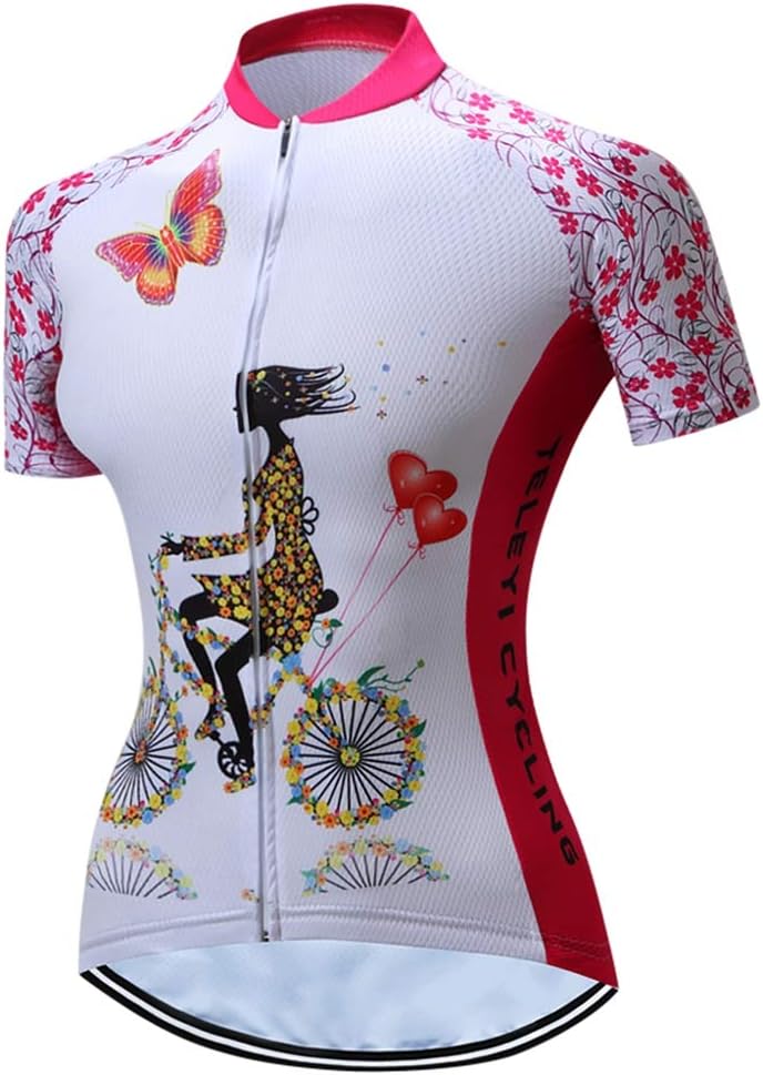 Cycling Jersey Women Short Sleeve Bike Shirts Bicycle Jacket Clothing