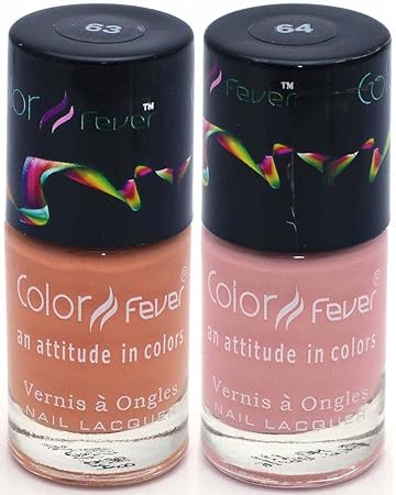 Color Fever Nude Collection Nail Gloss, Nude Peach, 18ml