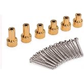 Keeda 6PCS CNC Precision Machined Brass Body Lift Spacer Kit for 1/12 MN82 LC79 RC Car Upgrade