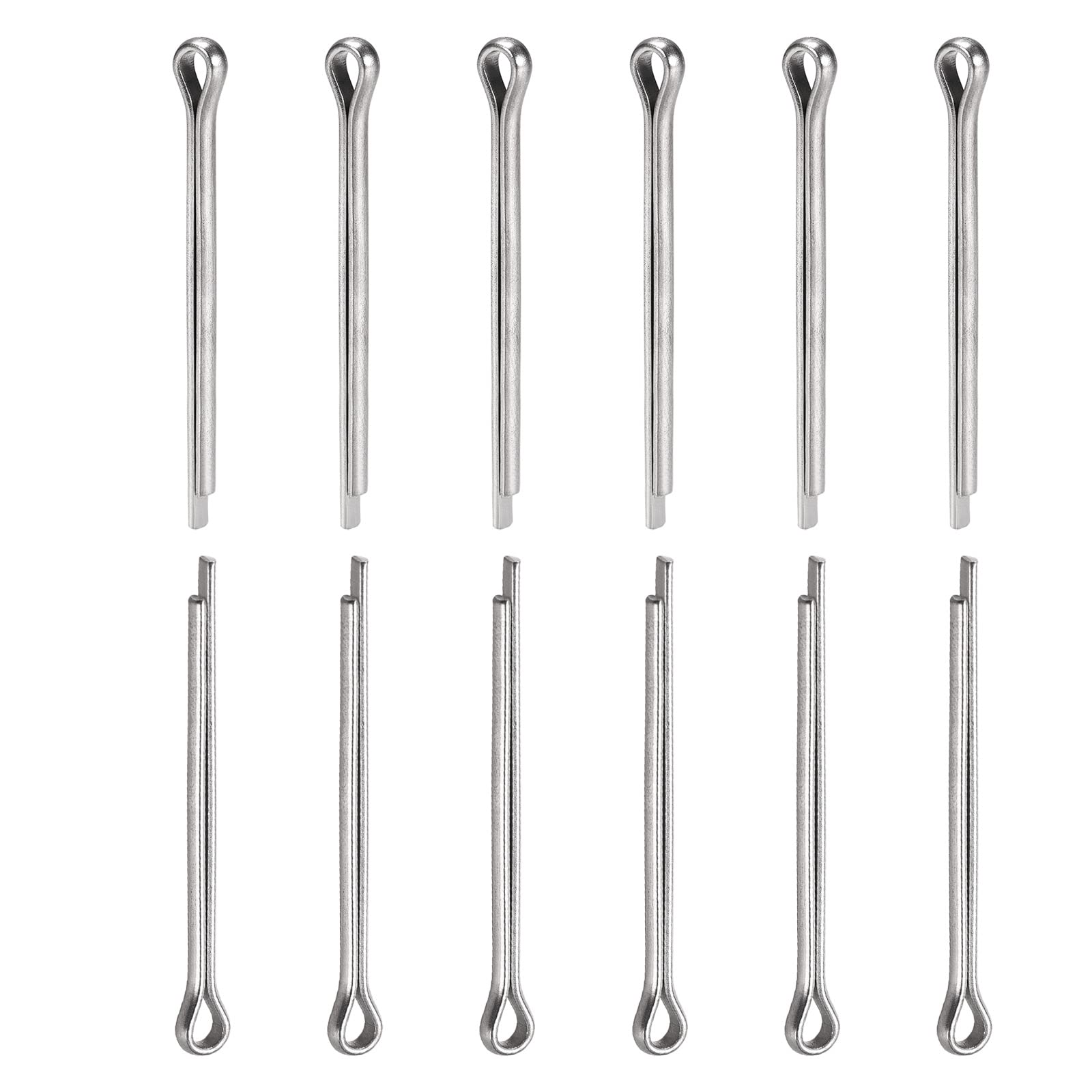 DTGN 3mm x 40mm (DxL) Cotter Clip Pins - 30Pack - Good for Machinery - 304 Stainless Steel Hairpin Fasteners - Silver