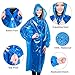KeepDry! Extra Thick Disposable Emergency Rain Ponchos ~ Premium Quality, Lightweight, Waterproof & Tear Resistant ~ For Hiking, Tours, Sightseeing, Theme Parks, Festivals & More (10 Pack, Blue)