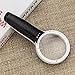 Globalstore 10X Lighted Magnifying Glass 3Inch Double Lens Loupe, Handheld Pocket 3 LED Reading Magnifier Portable