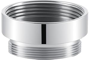 XNTONG Faucet Aerator Adapter - M24 Female to M22 Male Adapter, Chrome Brass Faucet Adapter, for Kitchen and Bathroom Faucet Adapter Kit Connection (F24-M22)