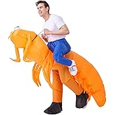 VURPOKSI Adult Mantis Shrimp Inflatable Costume Funny Animal Blow up Costume for Halloween Cosplay Party Christmas