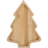 IMIKEYA Christmas Tree Charcuterie Board: Xmas Serving Platter Wooden Christmas Tree Serving Trays Wooden Appetizer Tray Sushi Servings Tray Servings Dishes for Snacks Desserts Cheese Appetizer