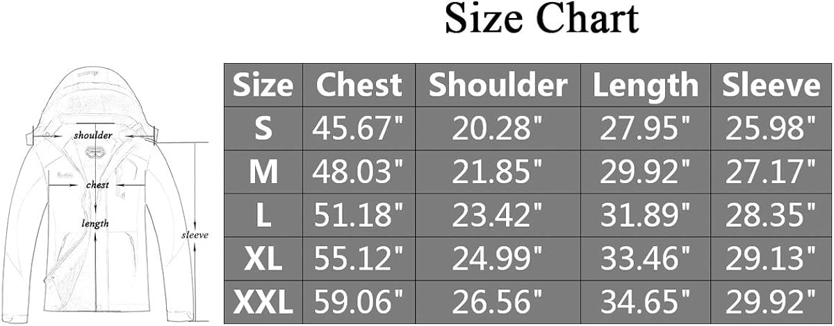 MOERDENG Men's Waterproof Ski Jacket Warm Winter Snow Coat Mountain Windbreaker Hooded Raincoat Snowboarding Jackets: Clothing