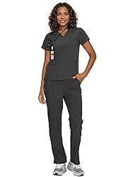 floralhue Scrubs for Women, V-Neck Scrubs Top