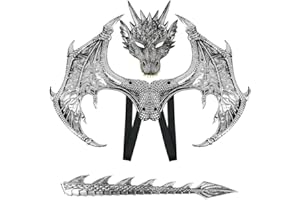 Himine Dragon Wings Props Cosplay Wing With Tail Mask