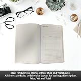 1ABOVE 1-80 Page Numbered Invoice Book A5 Ruled Feint 214x133mm view 7