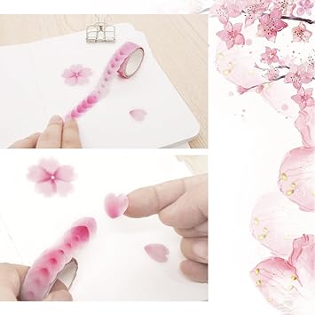 Amazon マスキングテープ 花びら ステッカーシール 桜 Diy装飾 手帳