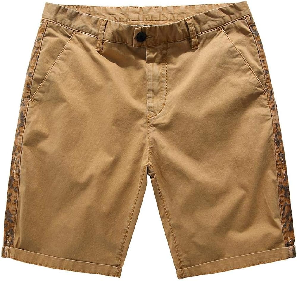Men's Casual Loose Fit Cotton Twill Shorts Classic Comfort Short
