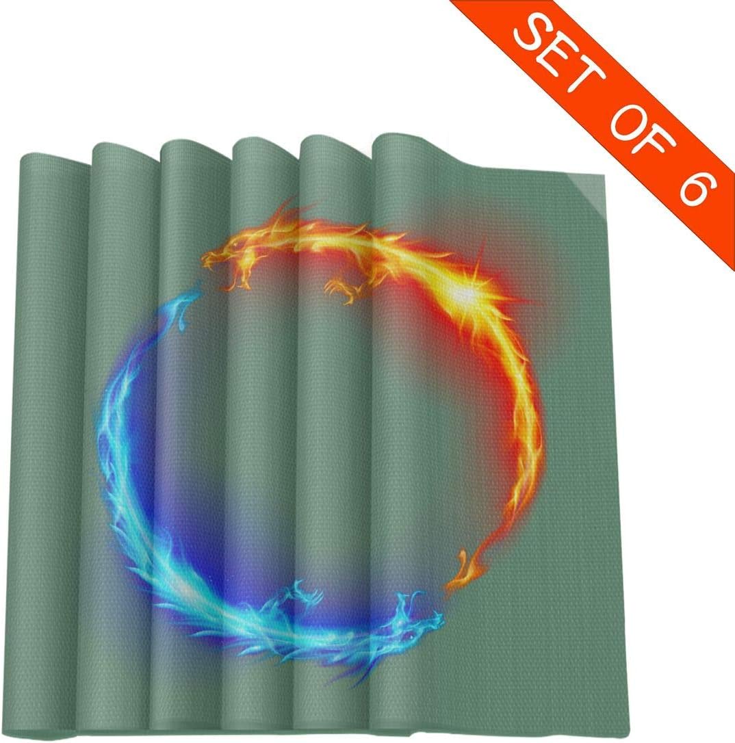 Best Dragon Placemats For Dining Table Set Of 6