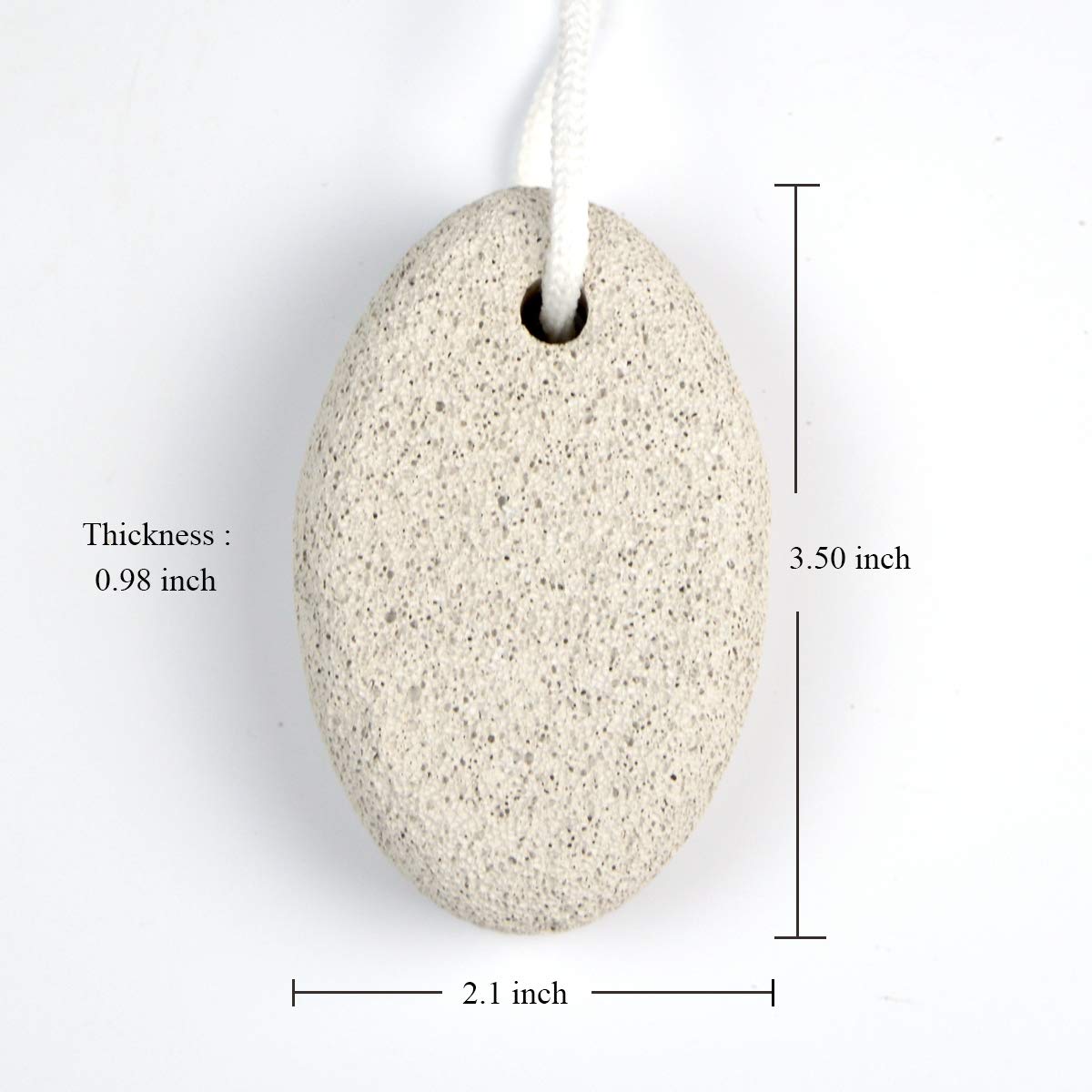 DEELING STYLE 2 Pack Foot Pumice Stone for Feet Hard Skin Callus Remover and Scrubber: Beauty