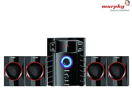 murphy 4100 4.1 Channel Digital Bluetooth Home Theater & Home Cinema Multimedia Speaker System (Bluetooth,FM,MP3 AUX)