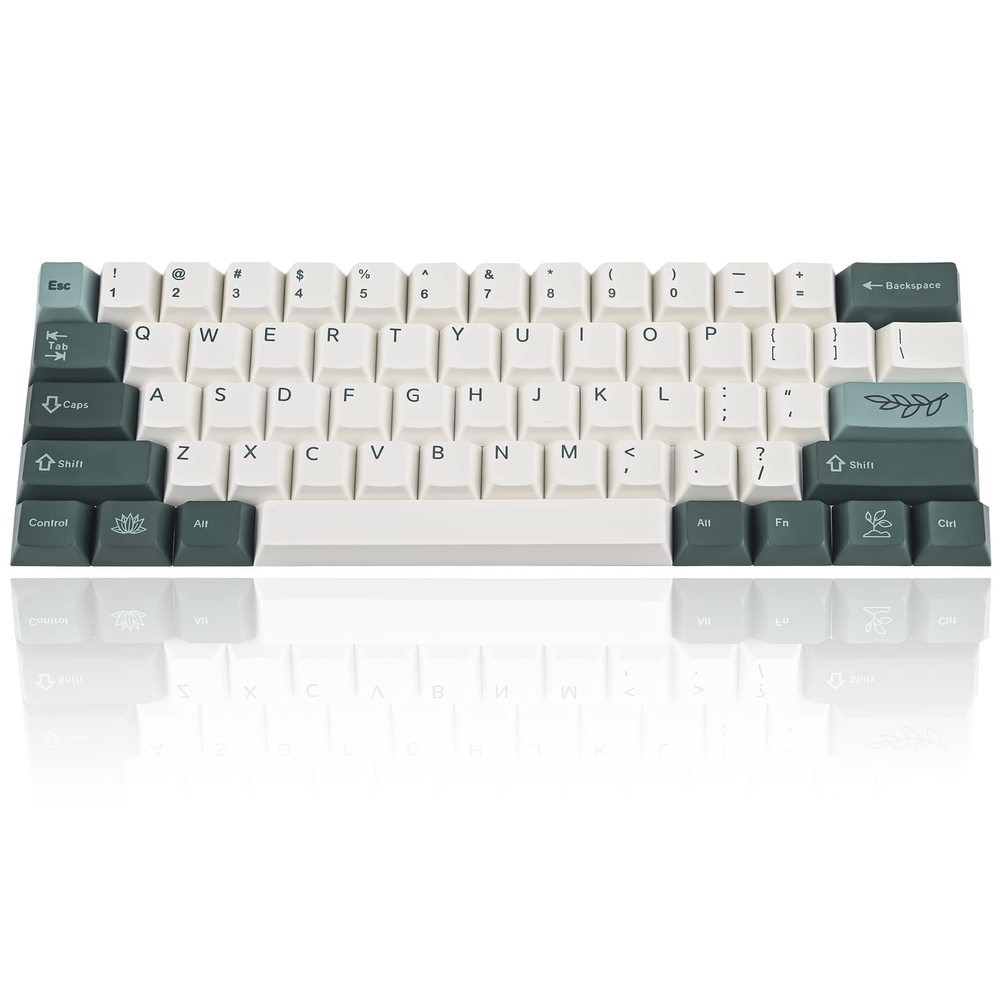 Mua 61-Key PBT Cherry Profile Keycaps 60 Percent Dye-sub with 6.25U ...