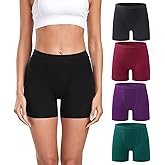 wirarpa Women's Modal Boy Shorts Panties Soft Microfiber Boxer Briefs Underwear 4 Pack