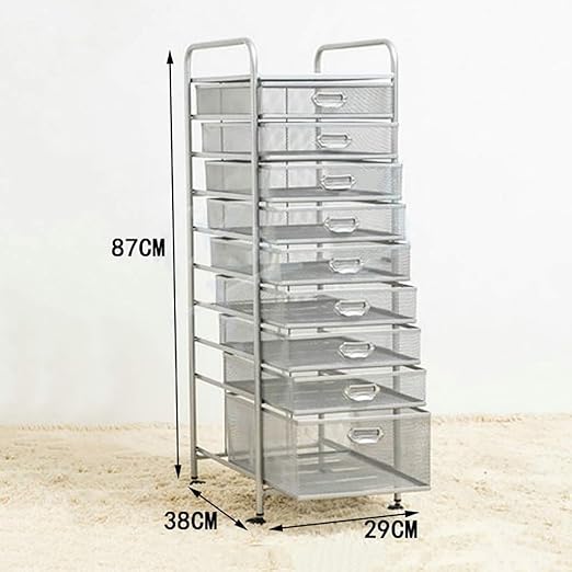J File Cabinet 9 Grid A4 File Rack Cart Iron Art 9 Layer Drawer Cart Multi Function File Holder Office Storage Organizing Data Cabinet File Classification Shelf Bookshelf Color Silver Amazon Ca Home Kitchen