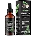 SANOOR Moringa Miracle Oil - 100% Pure & Cold-Pressed - Deeply Hydrating Oil for Hair & Skin with Natural Nutrient-Rich Hair Butter for Strength & Shine - 2.02oz (60ml)