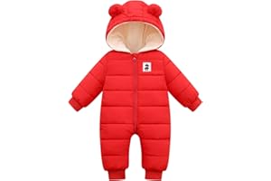 Baby Girls Boys Warm Snowsuit Jumpsuit Down Coat Romper Padded Puffer Jacket