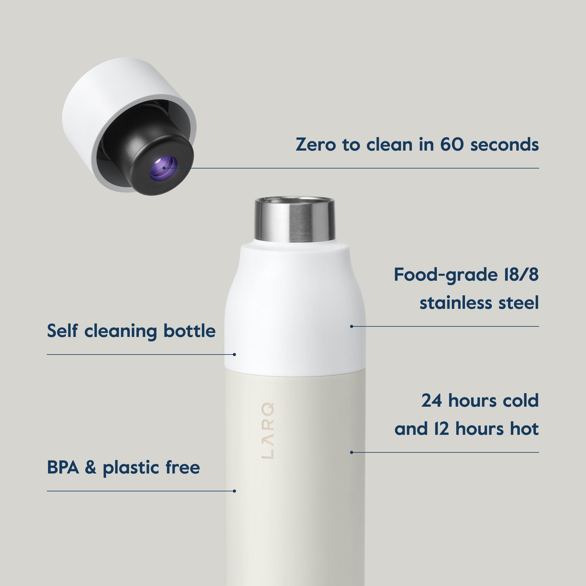 Mua Bottle PureVis 17 oz SelfCleaning and Insulated Stainless Steel