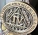 Recoverychip 5 Year AA Medallion Reflex Antique Chocolate Bronze Chip