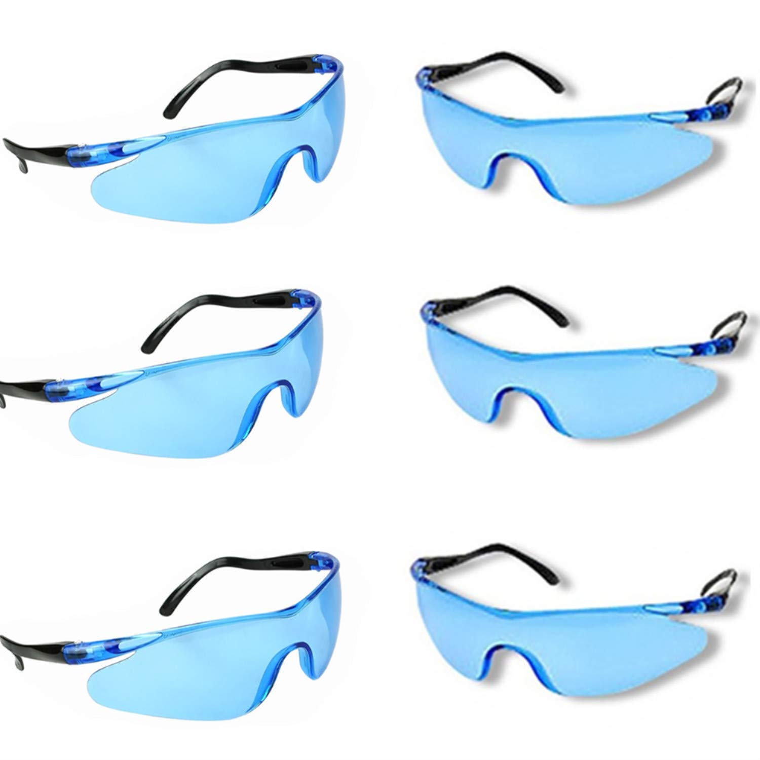 YAAVAAW Safety Glasses-6 Pack Of Safety Protective Glasses,Safety Goggles Eyewear Eyeglasses for Eye Protection-Great Goggles for Kids Nerf Gun Battles & Laboratory Work Safety Glasses