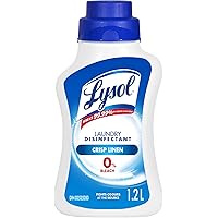 Lysol Laundry Disinfectant, Crisp Linen, 0% Bleach, Eliminates germs that detergents may leave behind, 1.2L
