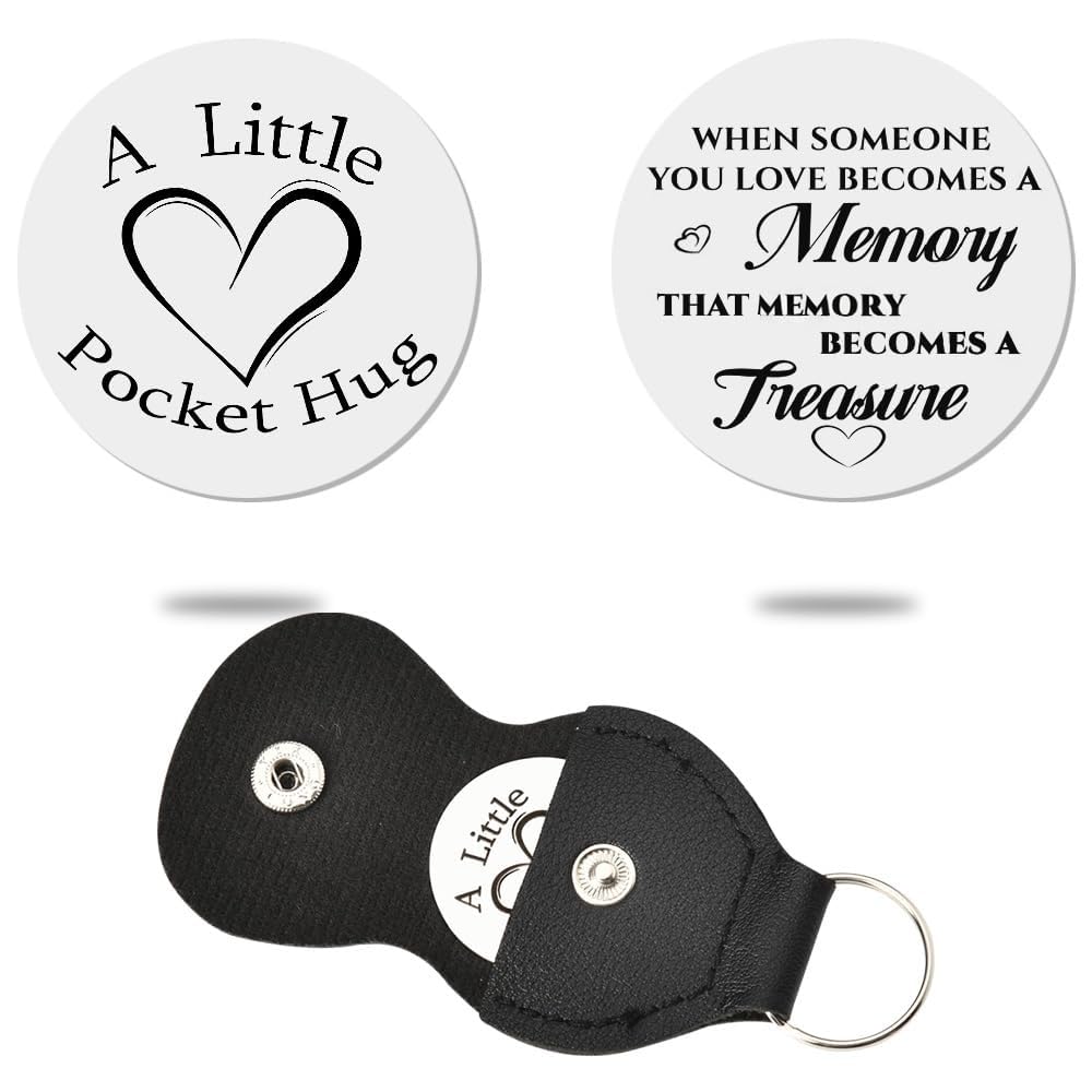 Memorial Gifts for Son Daughter Pocket Hug Gift Sympathy Gifts for Women Friends Bereavement Gifts for Loss of Mum Nan Dad Remembrance Gifts for Men When Someone You Love Becomes a Memory Keyring