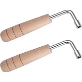 Sorcristy 2Pcs L-Shape Tuning Wrench Professional Tuning Wrench Universal Tool for Autoharp Lyre Harp Small Stringed Instruments