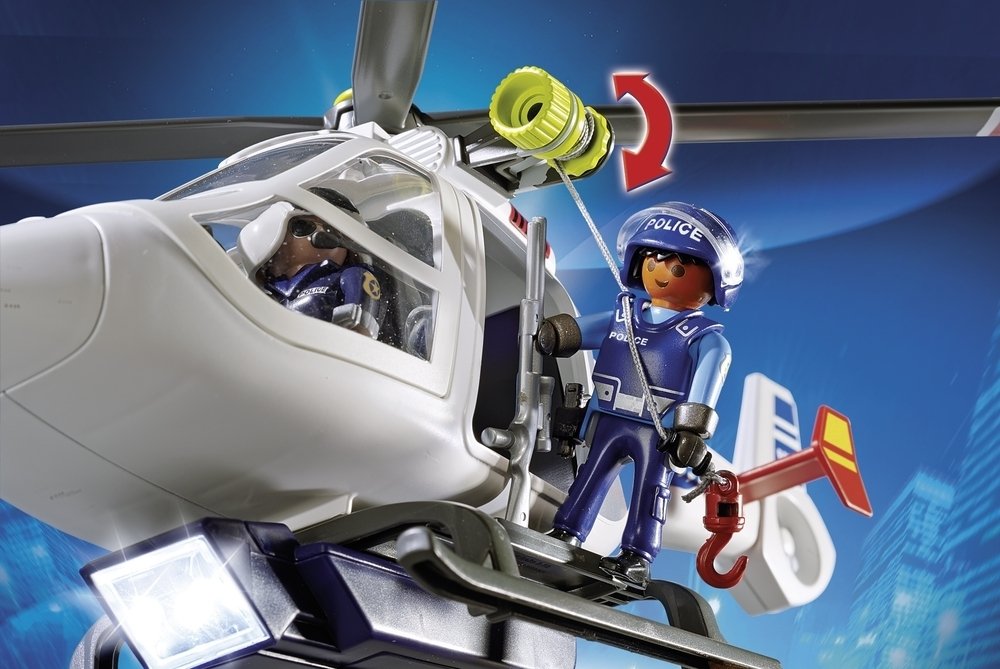 Playmobil 6921 - Elicottero della Polizia con Faro
