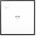 Opposite Wall - 20x20 in - Black Solid Oak Wood Picture Frame - Lightweight, Versatile & Shatterproof - Wall Hanging Photo or Poster Frame - Wall Decor for Office, Gallery & Home