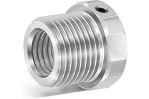 PNBO Woodworking Lathe Headstock Spindle Adapter, Converts FT 1" x 8 to MT 1-1/2" x 8 TPI