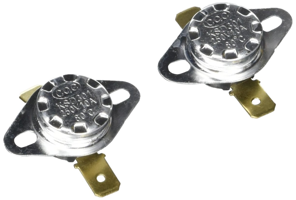 Buy 2 x 80C Manual Reset Thermostat Normal Closed Temp Switch 250V 10A