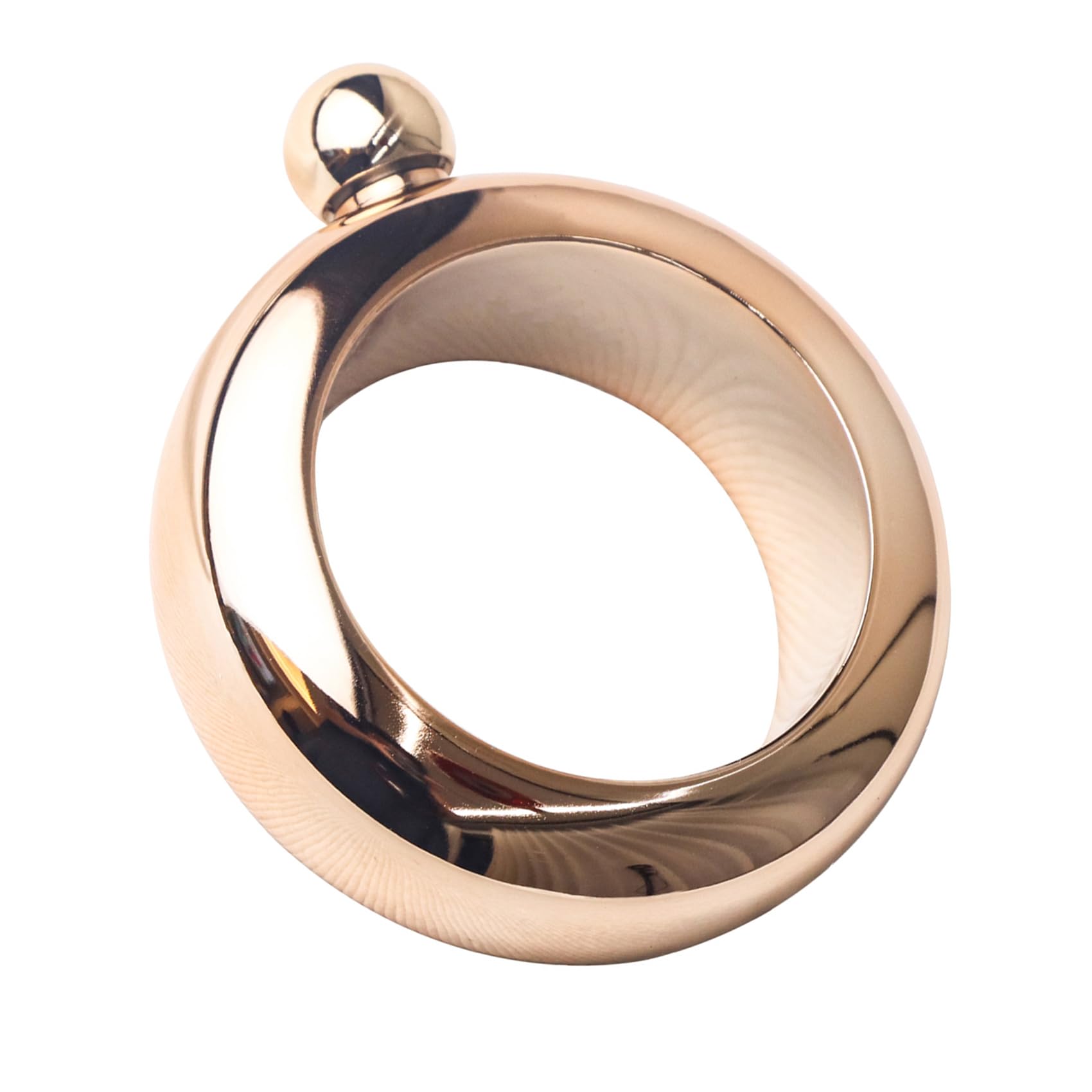 Comfysail 3.5oz Smooth Stainless Steel Portable Bracelet Hip Flask for Storing Whiskey/Alcohol