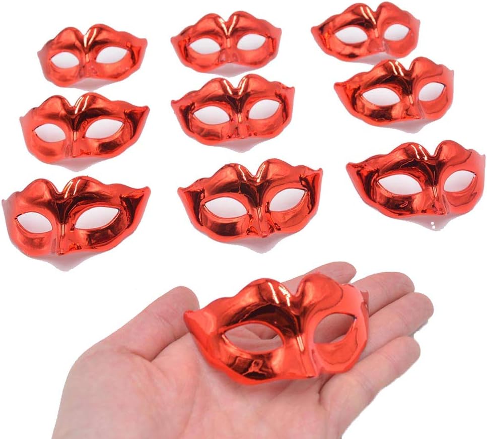Mini Masquerade Mask Party Decoration 10pcs Set Supper Small Masks Mardi Gras Halloween Party Decor Novelty Gifts