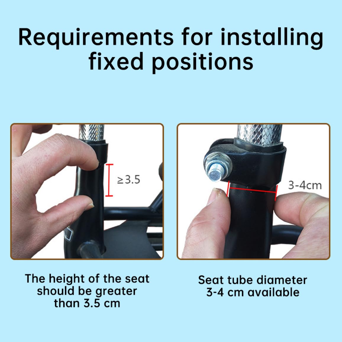 Baby Bike Seat Child Bike Saddle Safety Handle Front Mount Seat Foldable Baby Chair Bicycle Accessories Quick Release Bike Seat for Kids Bike Accessories.