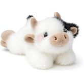 Mushymallow Cow Stuffed Animal Plush Toy, Cute Soft Gift for Kids | Soft Cow Plush | Adorable Pocket-Sized Desk &amp; Bedroom Decor | Christmas Birthday Gift for Boys &amp; Girls Collection