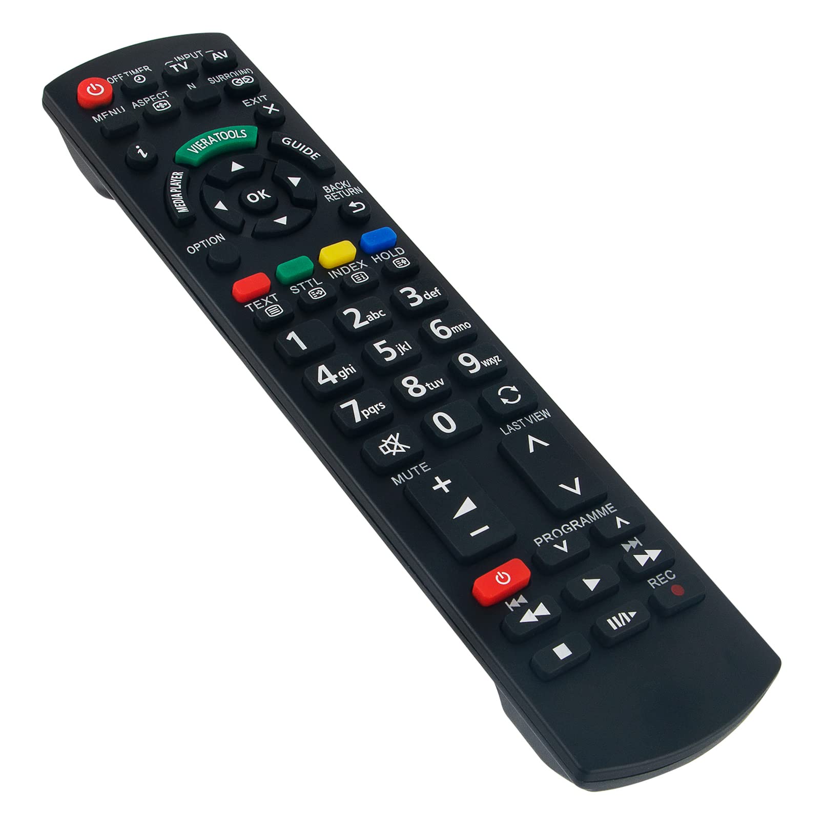 VINABTY N2QAYB000717 Replacement Remote Control Fit for Panasonic TV TX-L32E5B tx-l47e5b tx-l42e5b TX-L32EM5B TX-L32X5B TX-L50EM5B TX-P42X50B TX-P42X50E TX-P50X50B TX-P50X50E TX-PR50X50