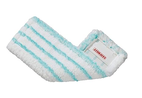 Leifheit Wischbezug Profi micro duo aus Mikrofaser mit Spezialborsten, saugfähiger und reinigungsstarker Bodenwischer Ersatzb