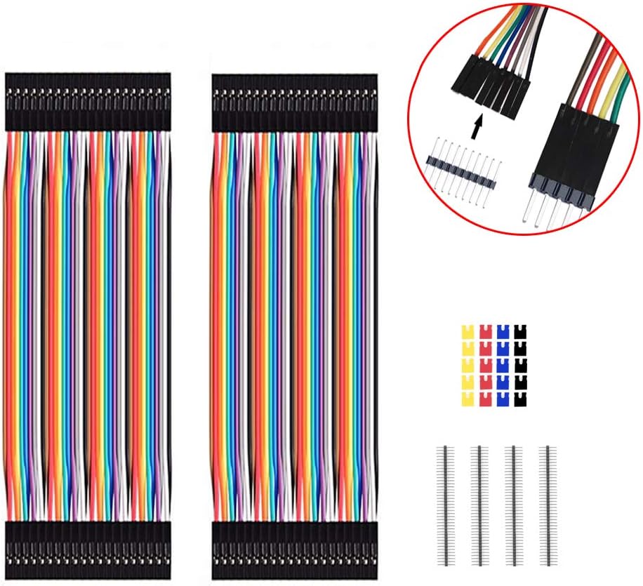 Jumper Wires Kit 40 Pin Headers Circuit Board Dupont Cable