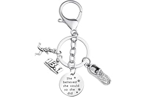 FUSTMW Runner Gifts Marathon Gift Runner Keychain Marathon Jewelry Running Gifts