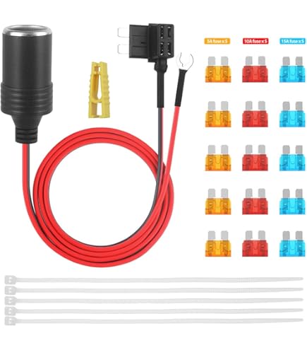 car cigarette lighter amps Amazon.com: Jtron 12V Add-a-Circuit Tap Adapter for Car Cigarette Lighter  Socket, 1m 18AWG Cable with Fuse Holder （Mini ATM/APM Blade Fuses） : Cell  Phones & Accessories
