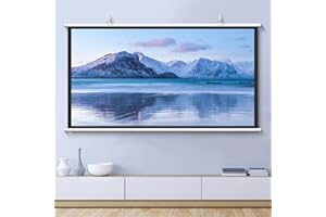 GSKDZG Manual Pull Down Projector Screen 30" 40" 50" 60" 72" Home Theater Projection Screen HD 4K 4:3 16:9 Format Movie Scree