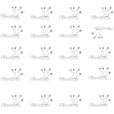 Button Electrode Wire Cable, DC 3.5mm Button Electrode Wire Cable Compatible Wires for Digital TENS Massage Machine,Button Type Electrode 2.5mm Plug Wires Cable 1 to 4 (20)