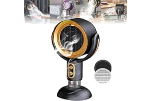 FEEON Purifier Fan, 2025 New Removable and Washable Filter Portable Smokeaway the Blaze Fan for Smoke, Smoke Away Purifier Fan Smoke Eliminator for Indoor BBQ,Hot Pot, Extractor Hood (Black)