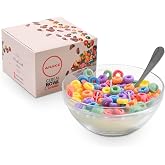Cereal Candle Bowl - Vanilla Scented Food Candles Aesthetic - Cute Candles for Cool Gifts - 3 Wicks Cereal Candles for Best B