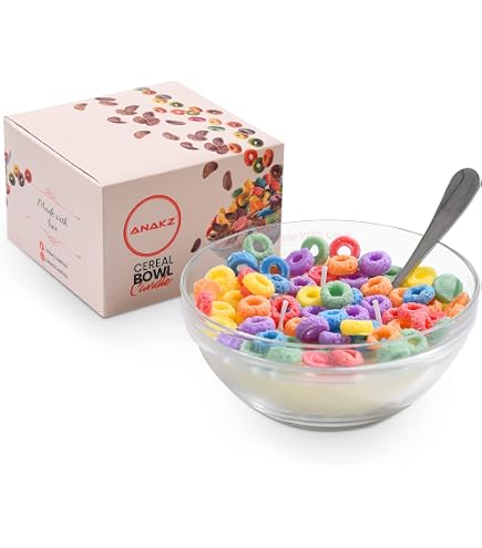 Vanilla Cereal Bowl Candle - 3-Wick Scented Soy Candle With Metal Spoon, Fun Gift Idea - View #10