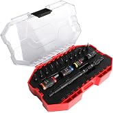Malco KITCRB C-RHEX Socket Install Kit with Premium Case -Cleanable Reversible Hex Sizes (1/4"-9/16"), 2 Magnetic Shafts, 12 Impact-Rated Bits